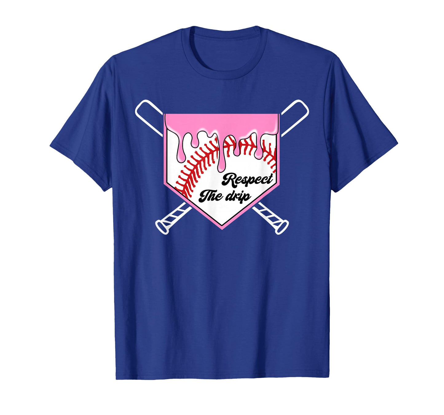 Baseball Drip Boys Home Plate Ice Cream Respect The Drip T-Shirt