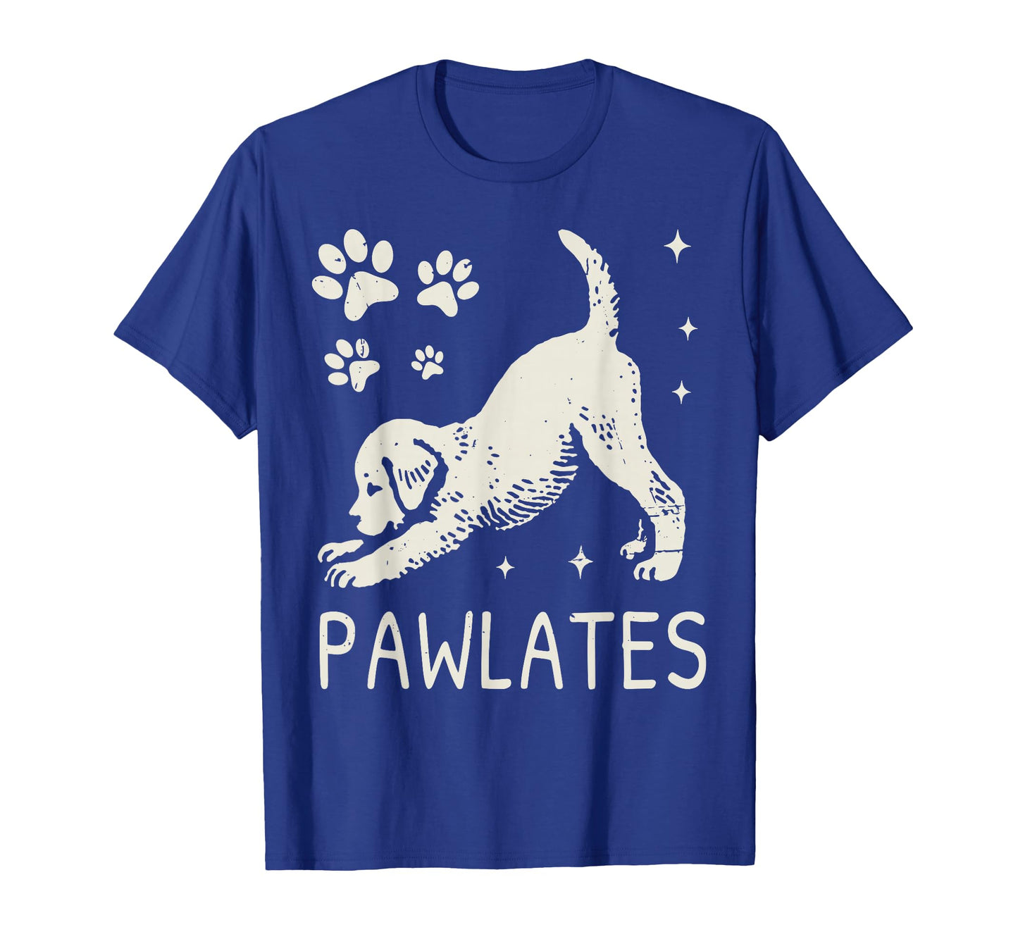 Pawlates Dog Stretching Workout Fitness Pilates Cute Puppy T-Shirt