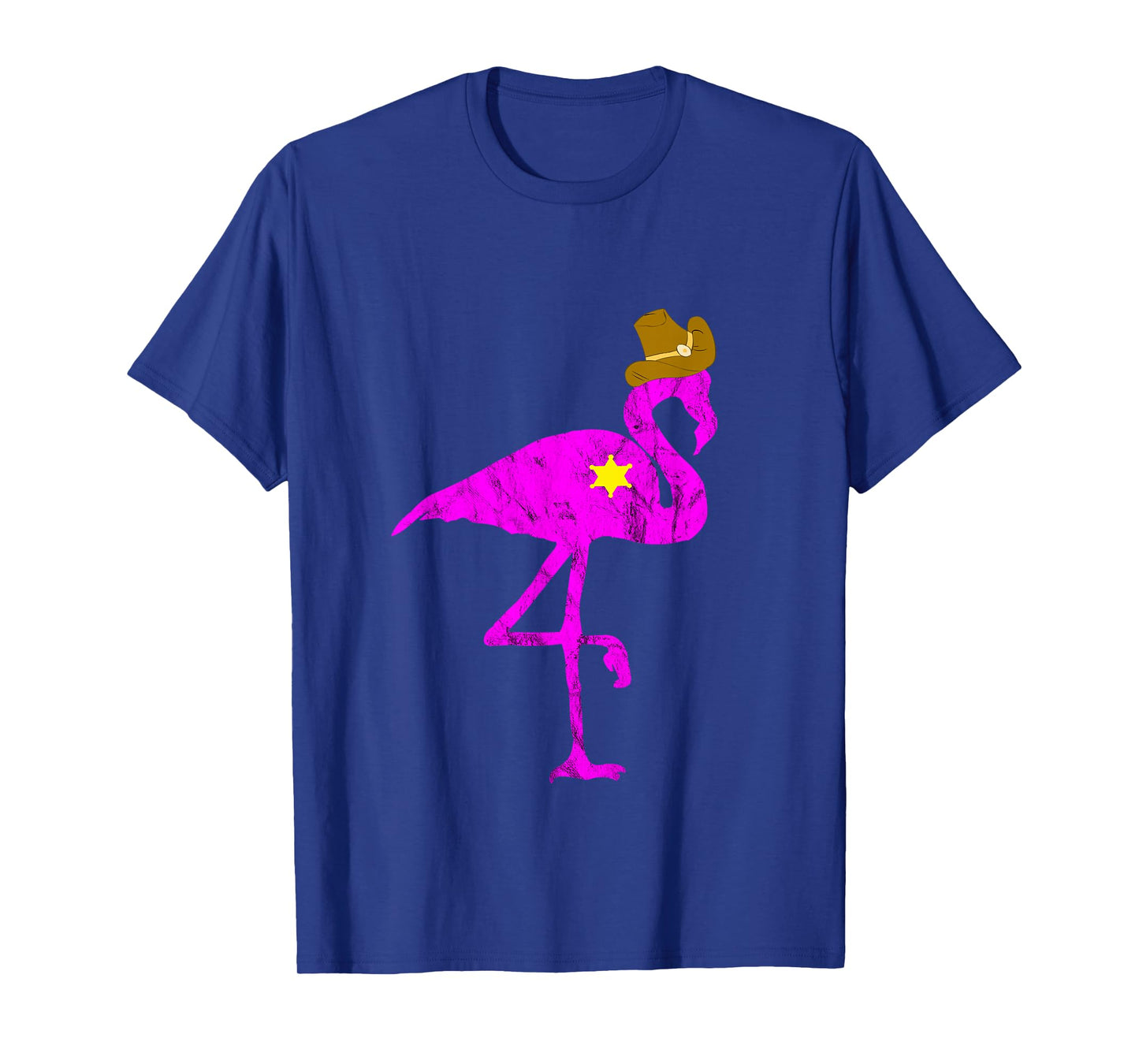 Cowboy Flamingo Exotic Bird Flamazing Sheriff Rancher TShirt T-Shirt