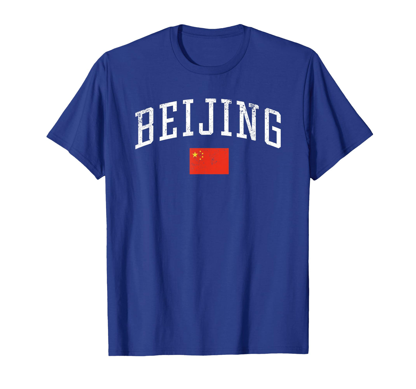 Vintage Beijing China Country Flag Souvenir Vacation T-Shirt