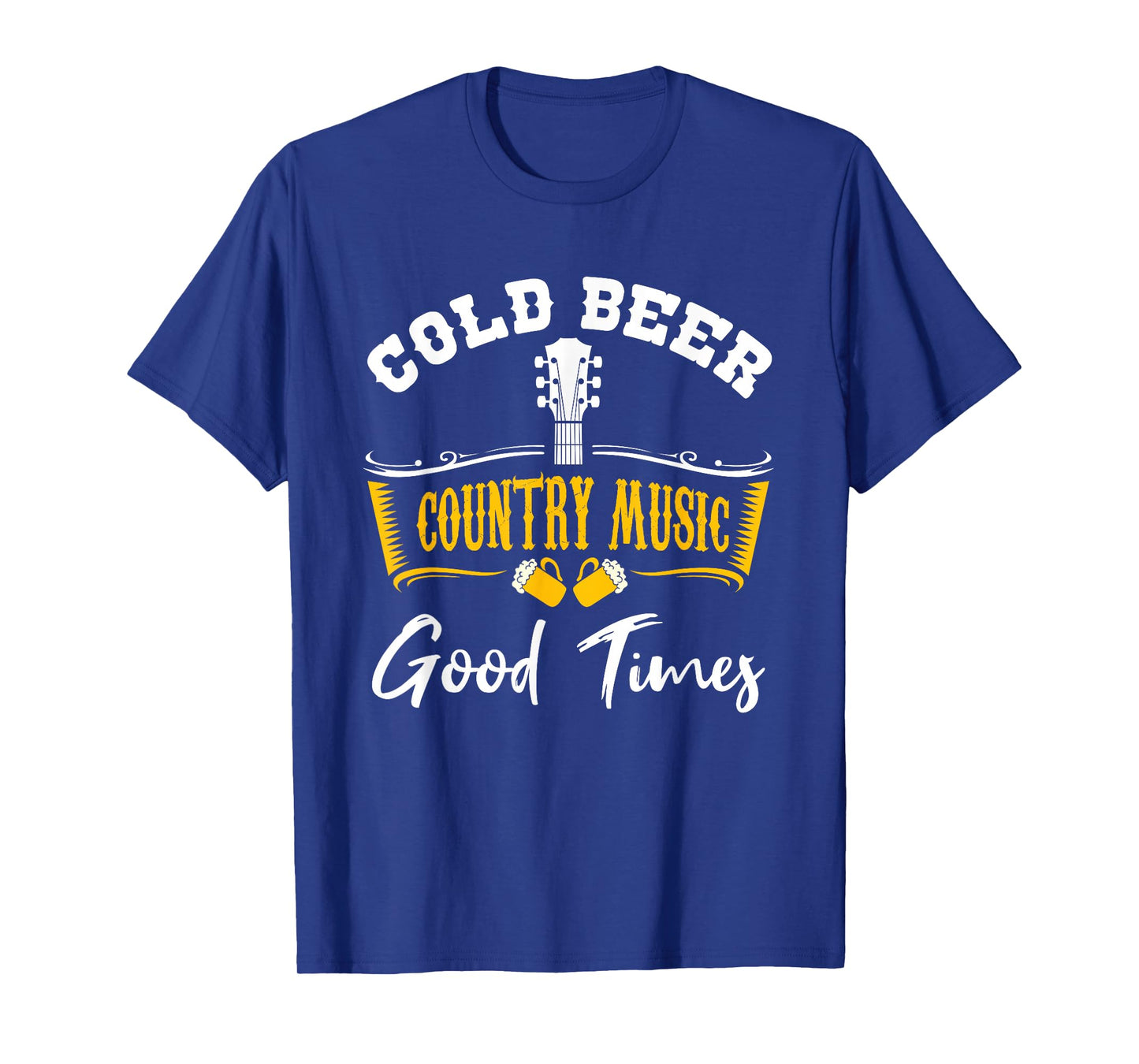 Vintage Cold Beer Country Music Good Times Musician Gift T-Shirt