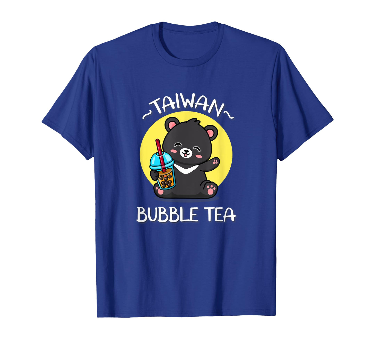 Kawaii Boba Bubble Milk Tea Lover Formosa Bear Taiwan Travel T-Shirt