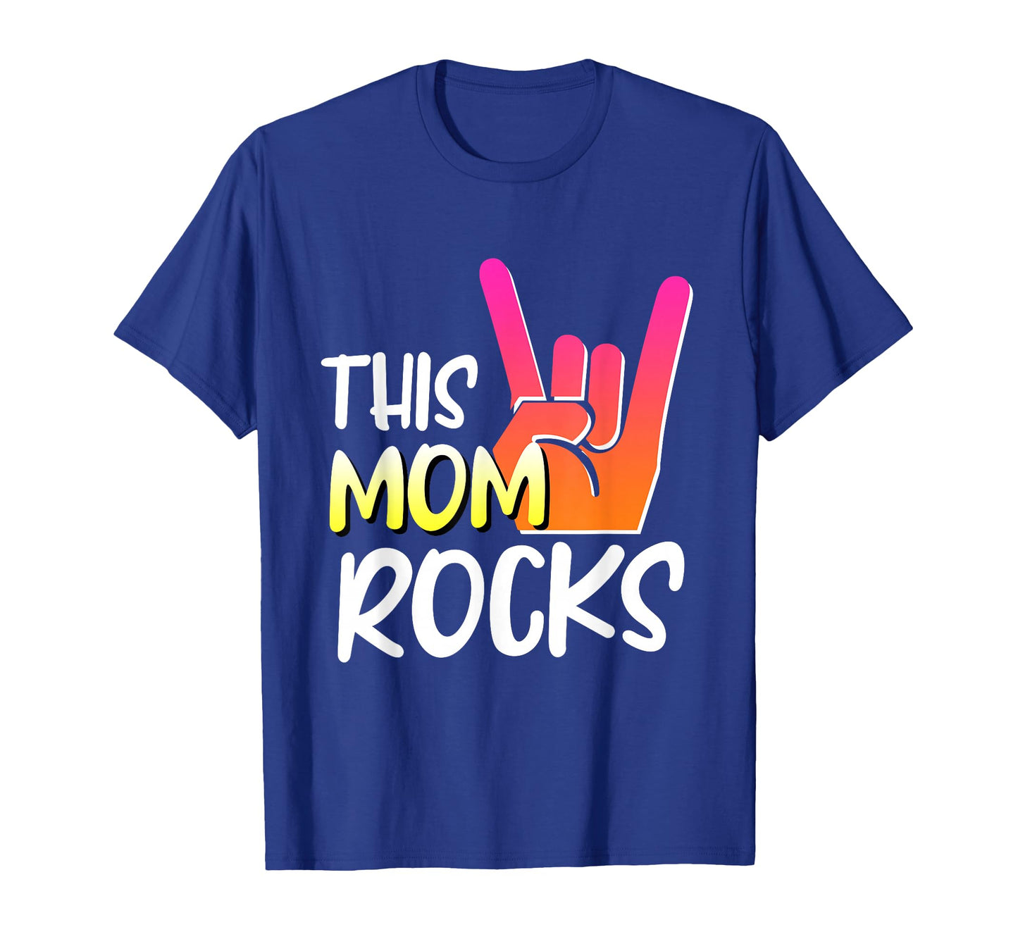 Mother Skirt Saying This mom Rocks Rock Music T-Shirt