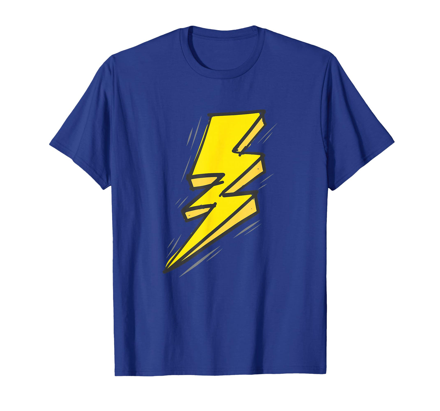 Jagged Yellow Lightning Strike Bolt T-Shirt T-Shirt
