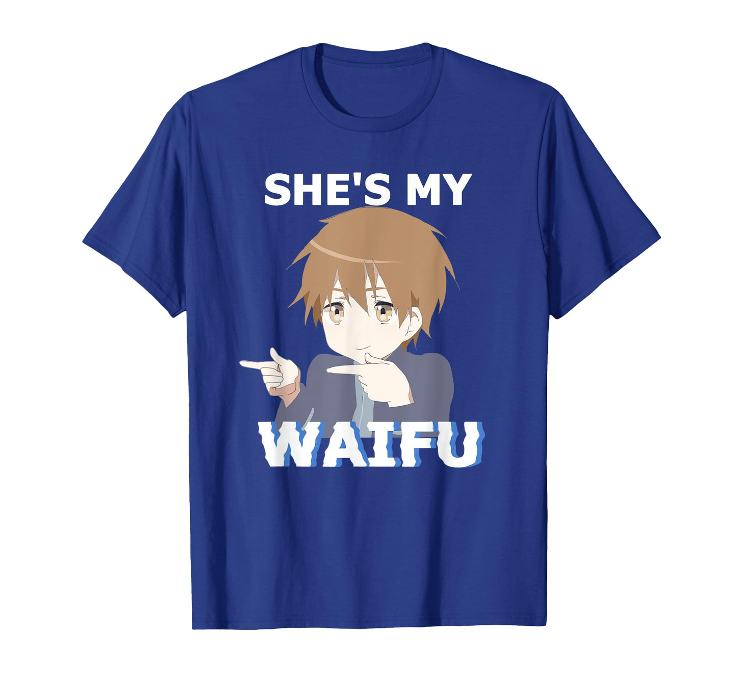She's my Waifu He's my Husbando Anime Manga Couple Matching T-Shirt