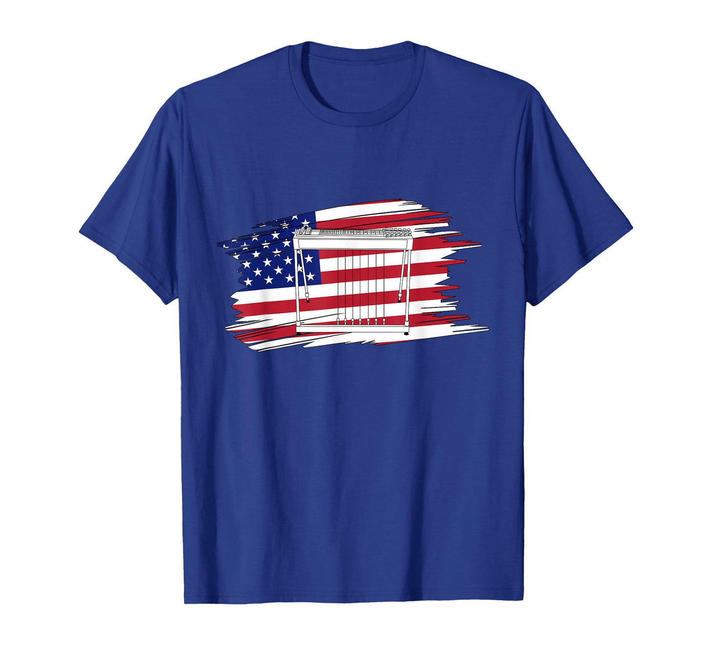 Pedal Steel Guitarist American Flag Pedal Steel Guitar T-Shirt