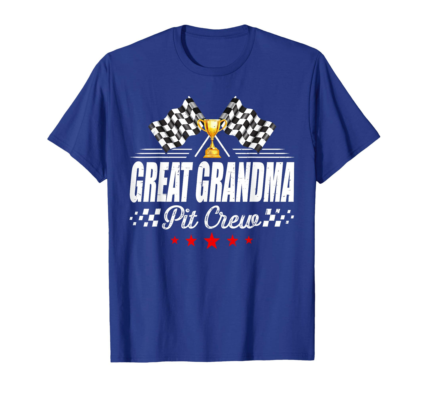 Great Grandma Pit Crew Race Car Racing Birthday Party T-Shirt