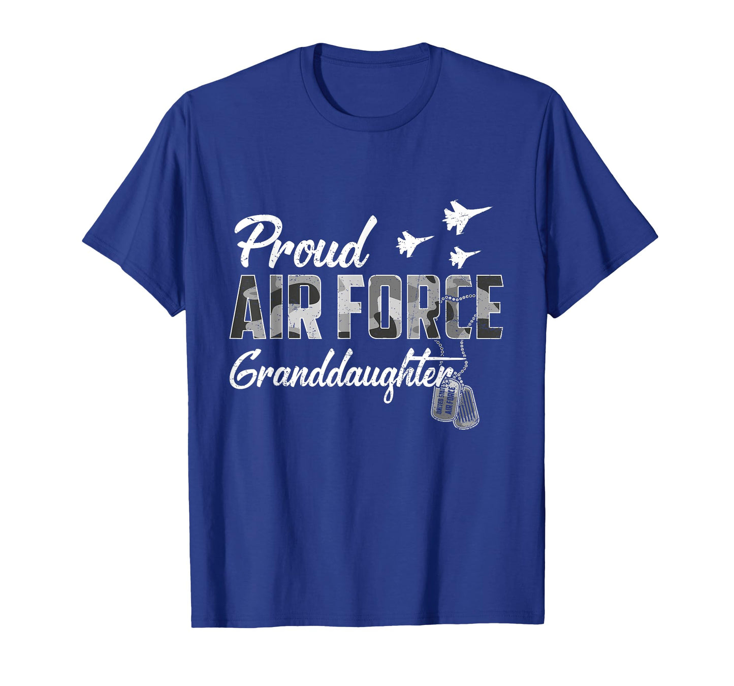 Proud US Air Force Granddaughter Camouflage Family Matching T-Shirt