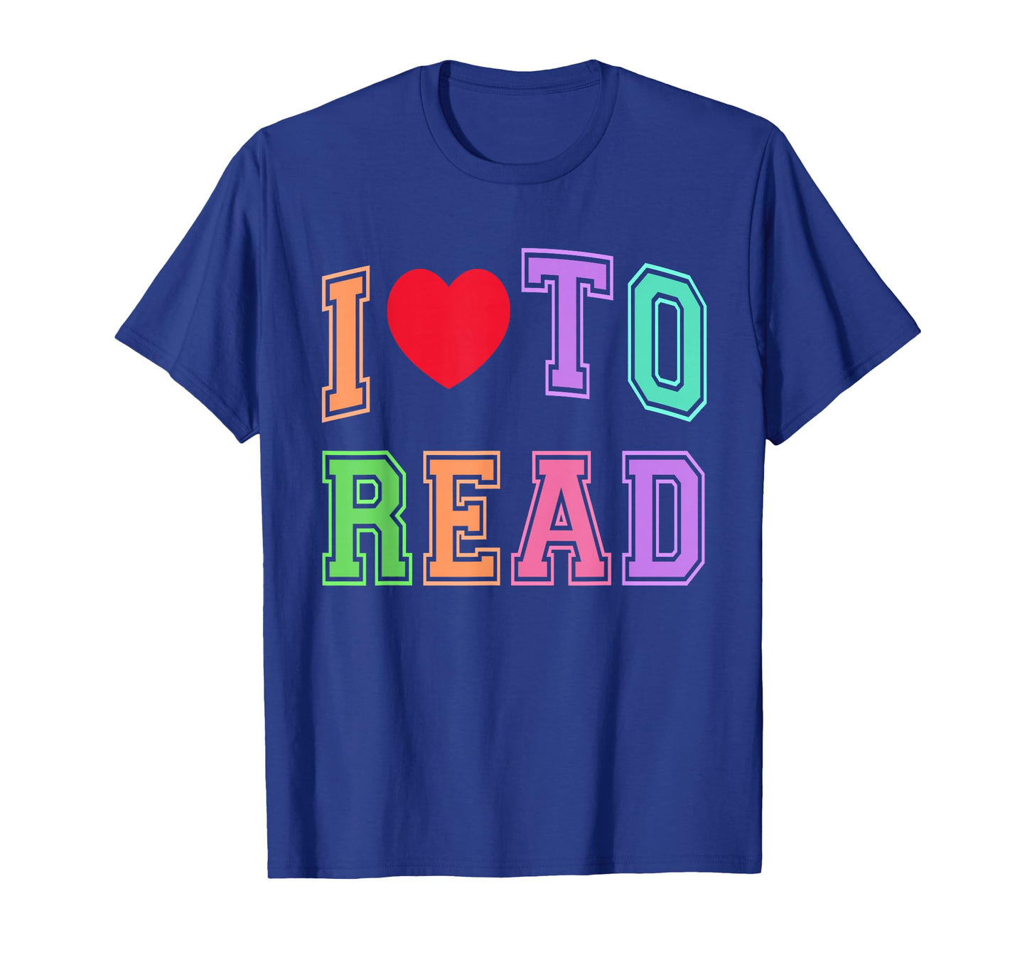 Groovy I LOVE TO READ Heart Reading Squad Kindergarten T-Shirt