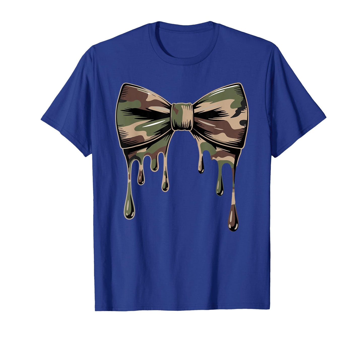 Camouflage Old Camo Bow Cute Country Hunting Women Girl T-Shirt