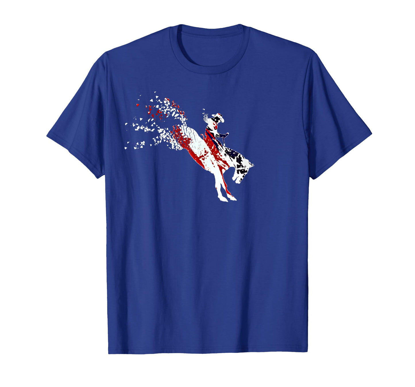 Bronc Riding Rodeo American Pride T-Shirt Bronc Rider Shirts T-Shirt