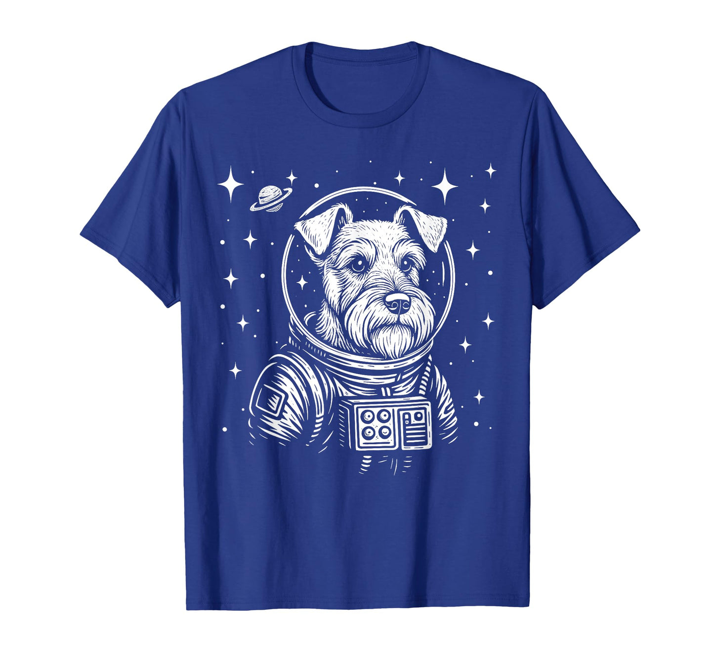Astronaut Schnauzer Space Galaxy Dog Lovers T-Shirt