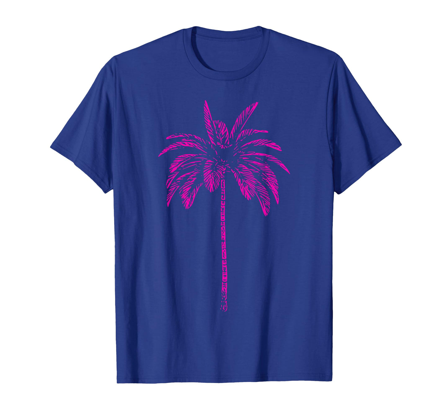 Pink Palm Beachwear Beach Outfit Surfing Retro Palm Tree T-Shirt