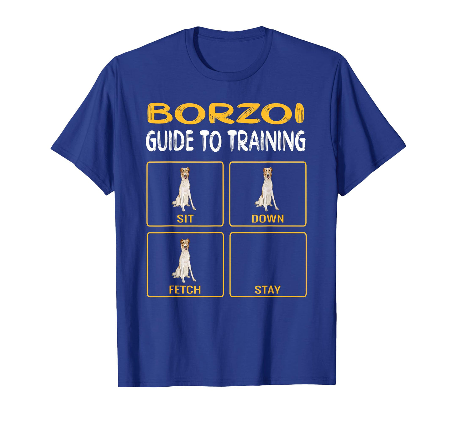 Funny Borzoi Guide To Training Dog Obedience T-Shirt