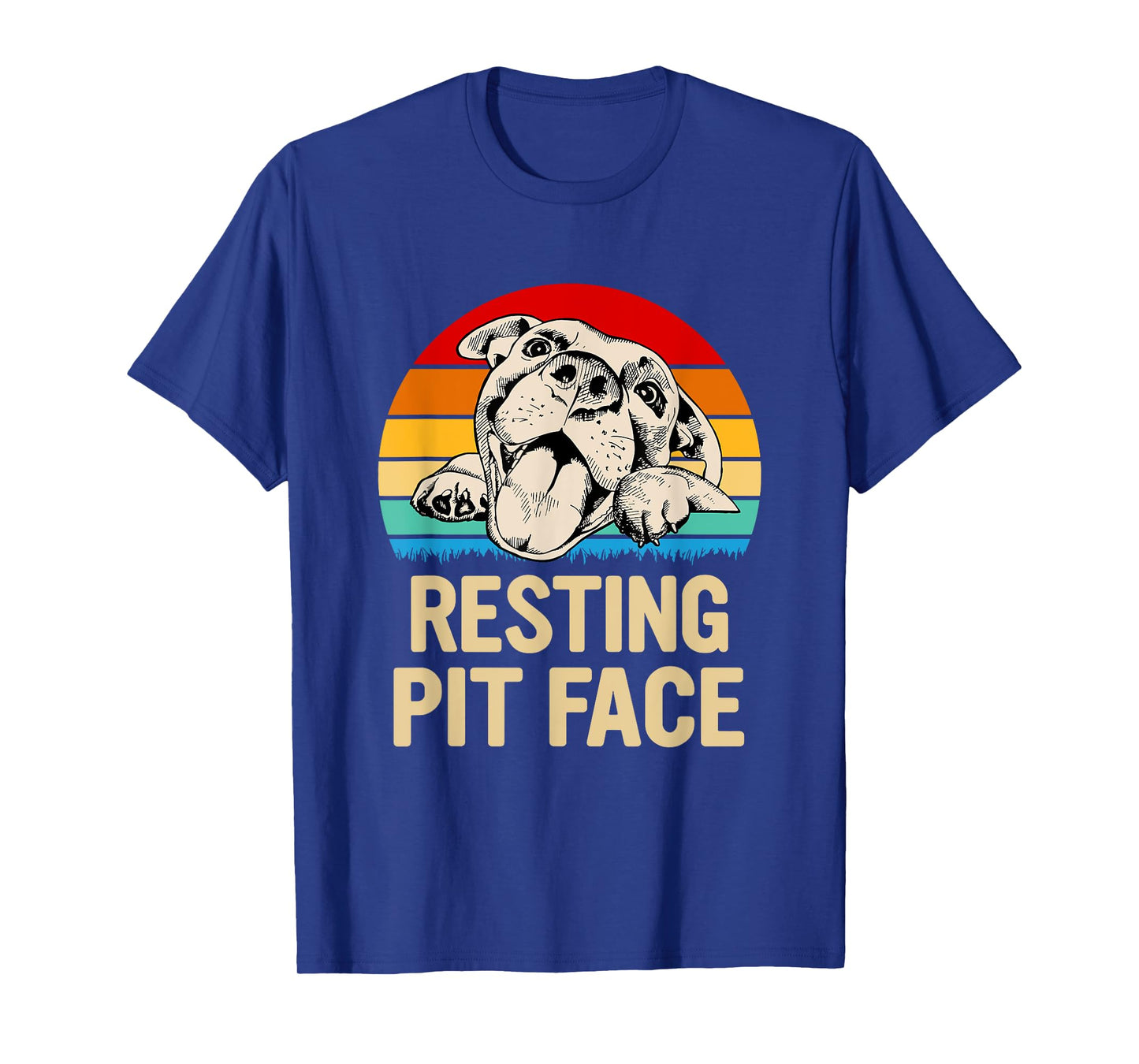Resting Pit Face Gift for Pitbull Lovers and Pittie Owners T-Shirt
