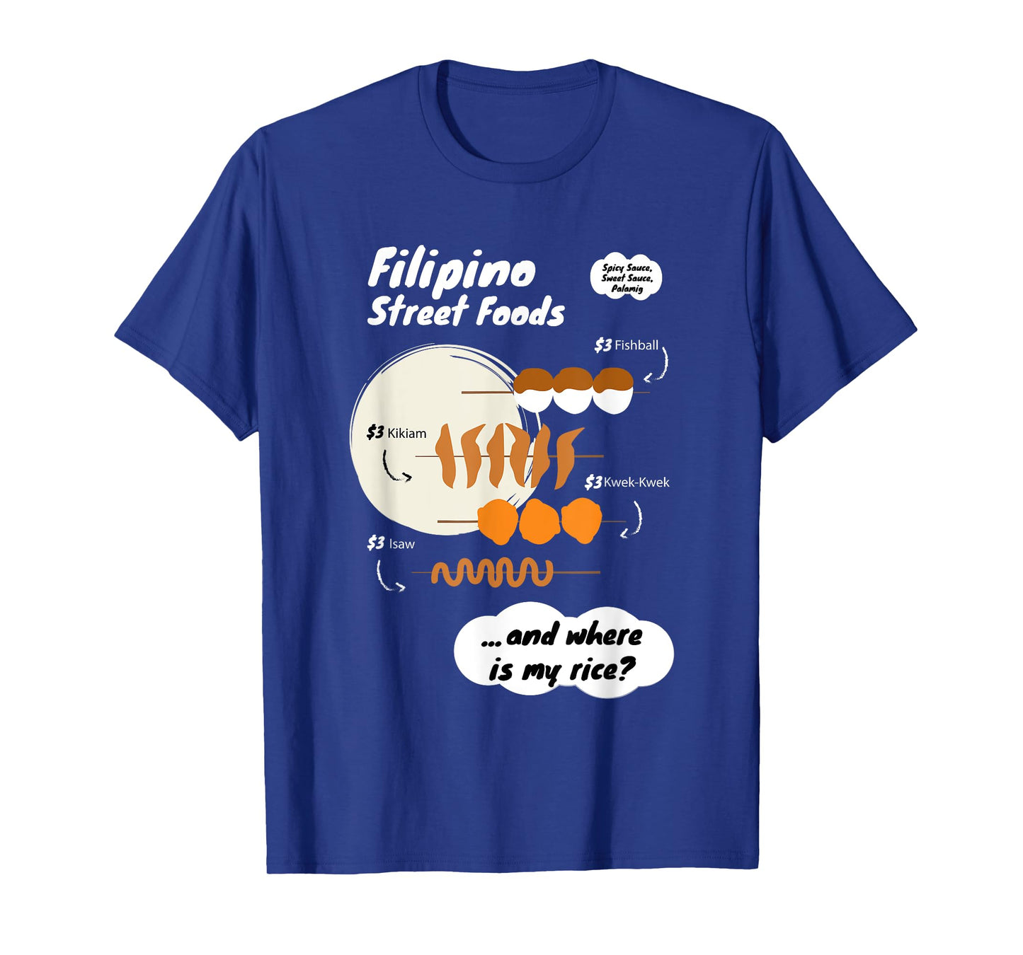 Funny Filipina Filipino Food Menu Rice Philippines T-Shirt