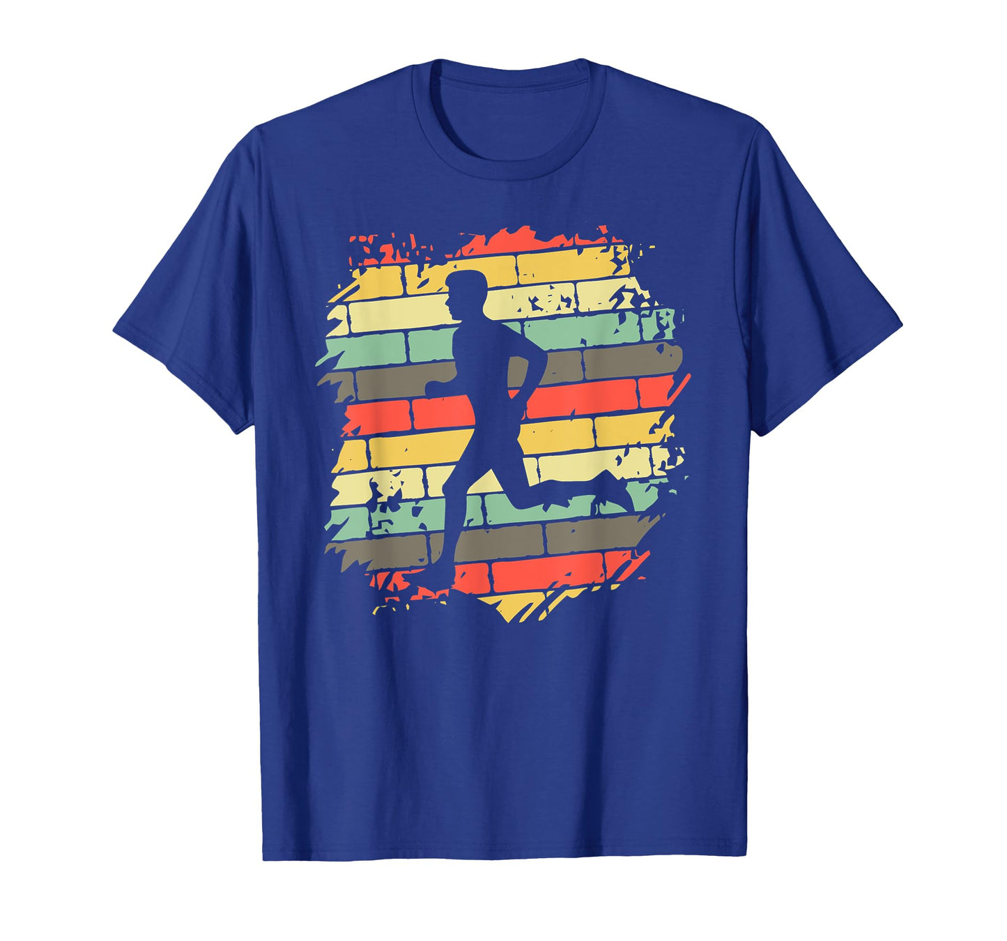 Vintage Runner Silhouette Shirt Urban Running Retro Graphic T-Shirt
