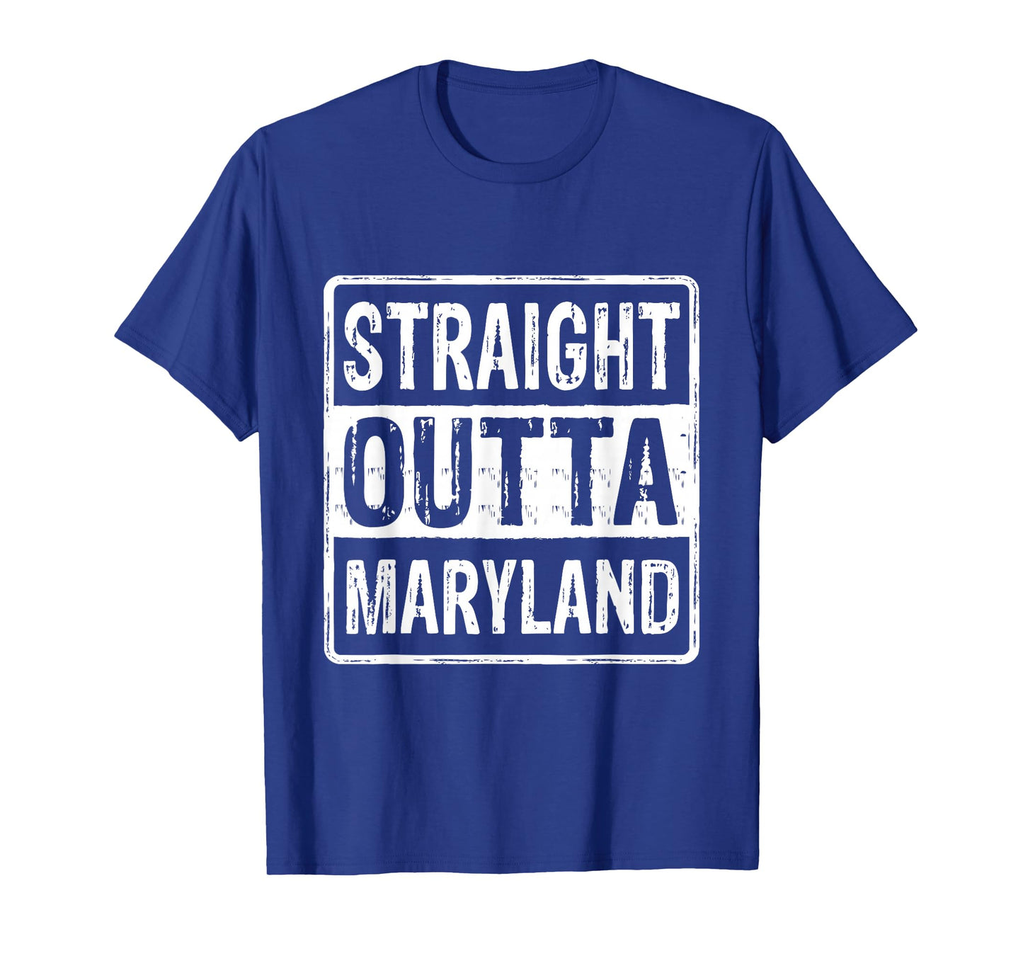 Straight Outta Maryland Local Pride Distressed T-Shirt