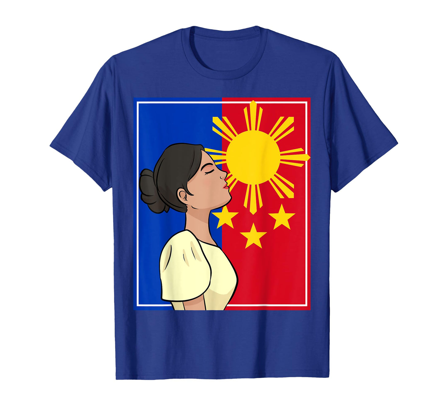 Philippines Pinay Filipina Filipiniana Filipino Flag Woman T-Shirt