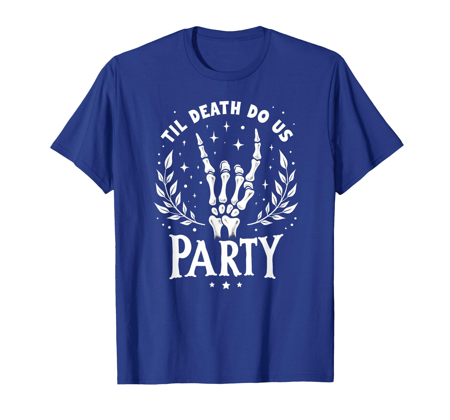 Rock Hand Wedding Bachelorette Til Death Do Us Halloween T-Shirt