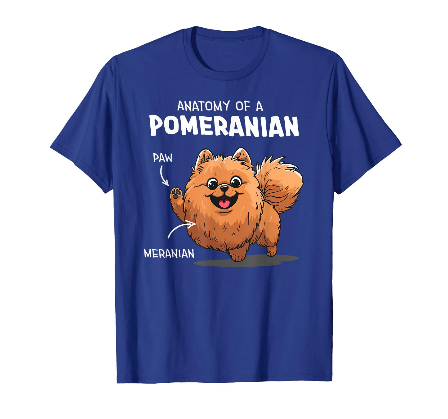 Funny Anatomy Of A Pomeranian Dog T-Shirt