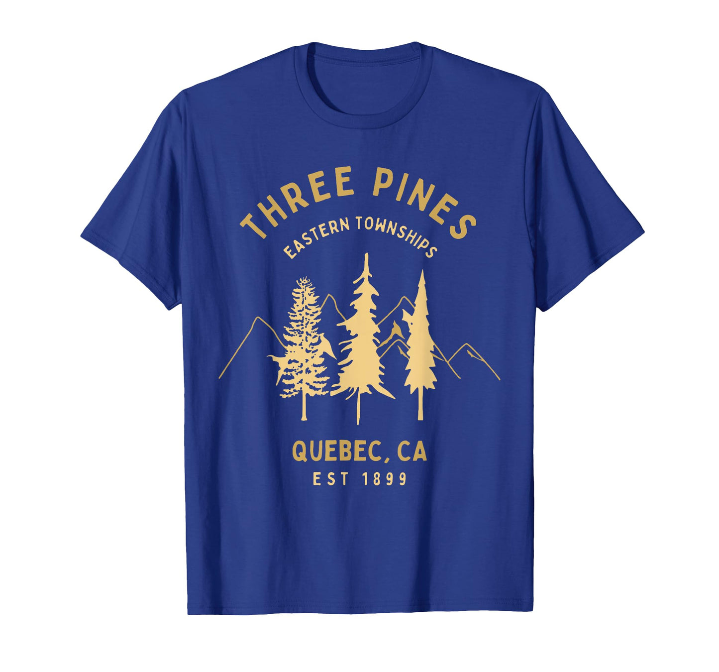 Three Pines Eastern Townships Quebec CA Est 1899 T-Shirt