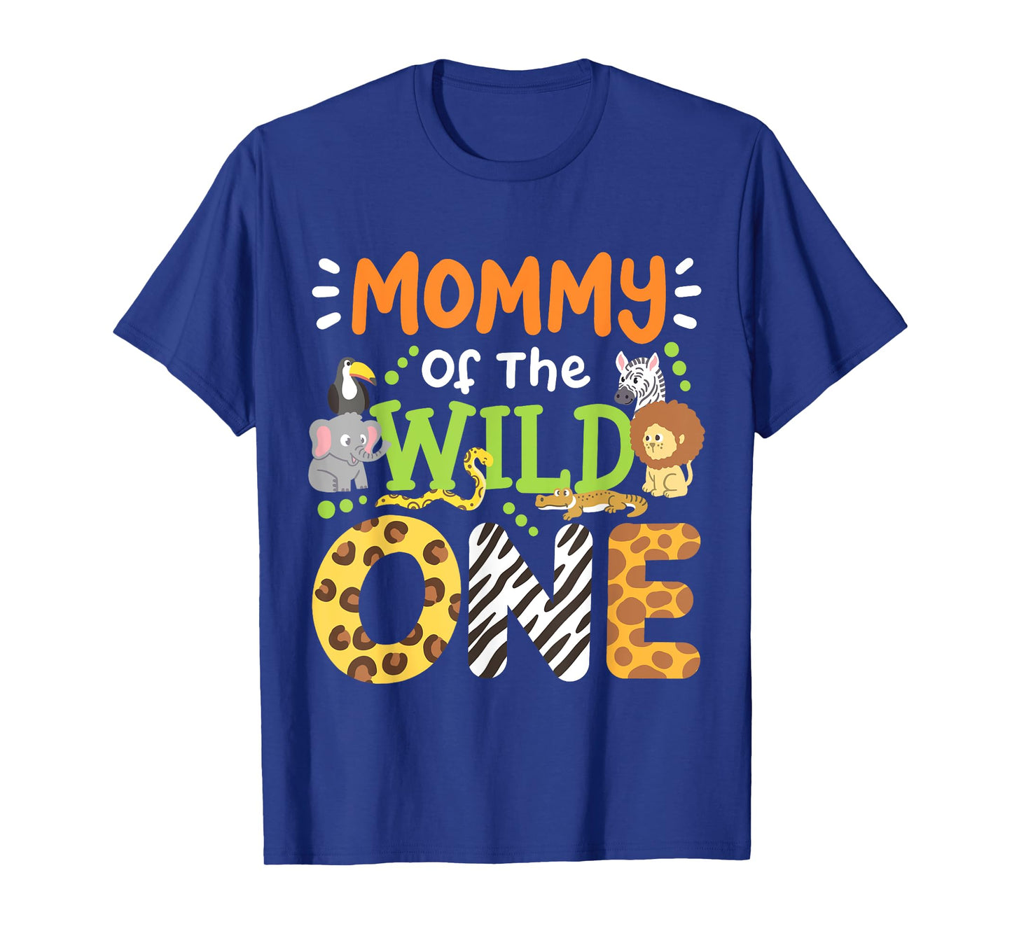 Mommy Of The Wild One Kids Boys Safari Zoo Birthday Family T-Shirt