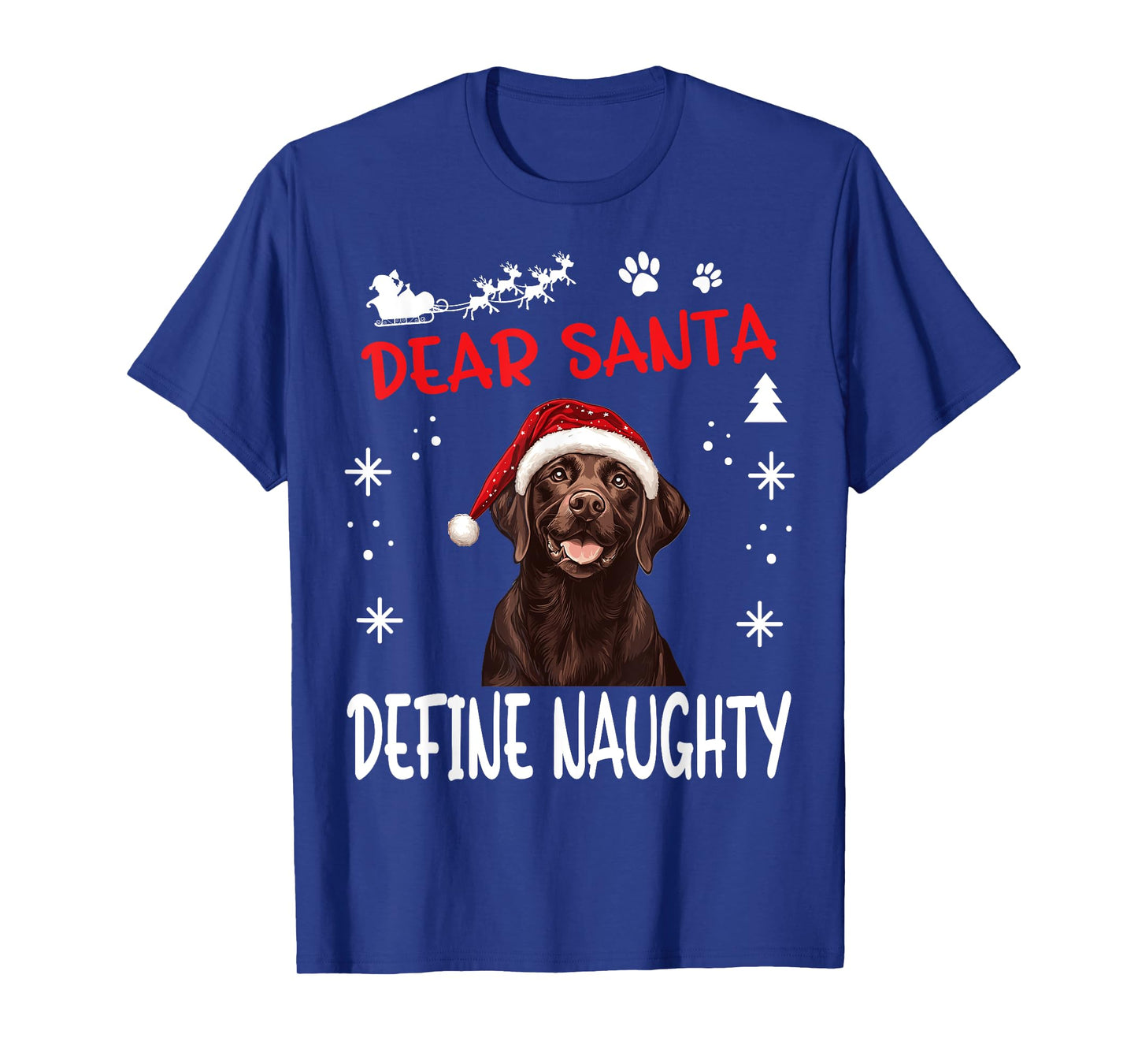 Cute Labrador Retriever Dog Christmas Dear Santa Define T-Shirt