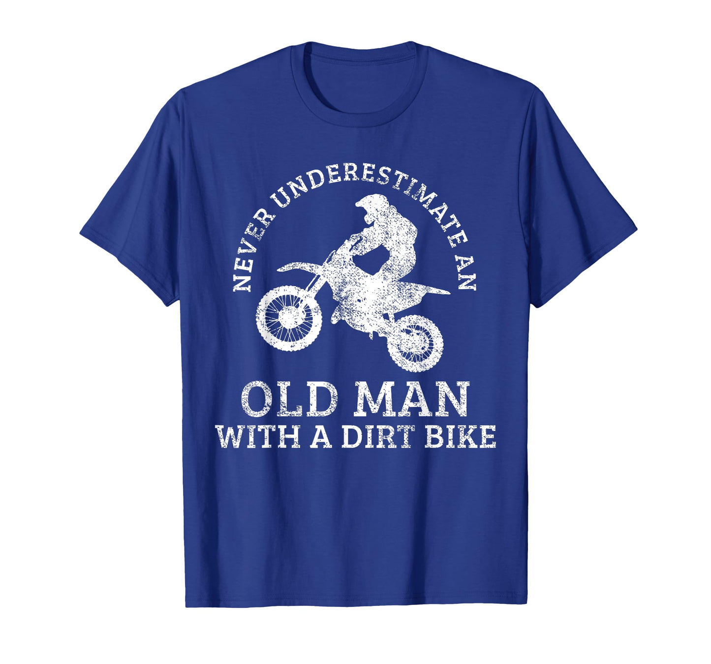 Motocross Dirt Bike Biking Grandpa Old Man Vintage T-Shirt