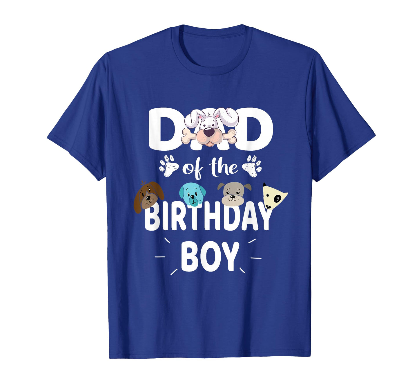 Dad Of The Birthday Boy Dog Lover Party Puppy Theme T-Shirt