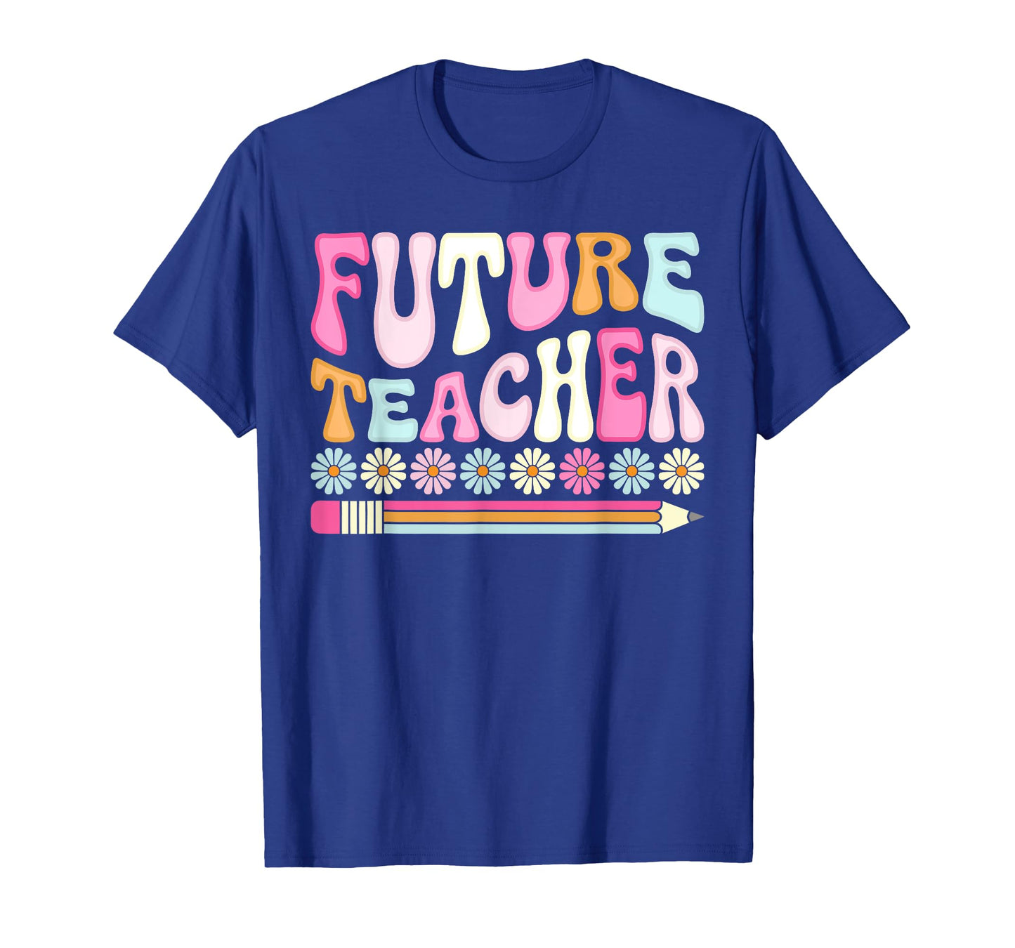 Groovy Future Teacher Student Graduation Teacher In Progress T-Shirt