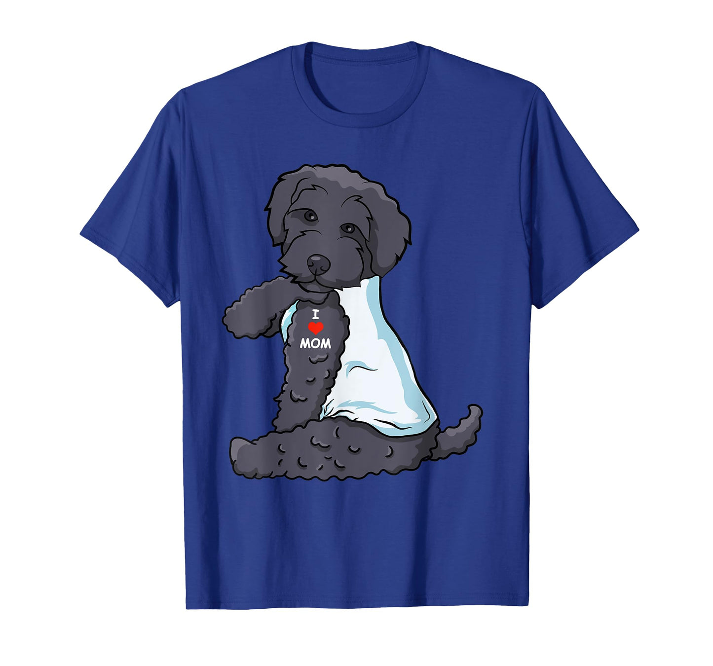 I Love Mom Tattoo Schnoodle Mom Dog Lover Women T-Shirt