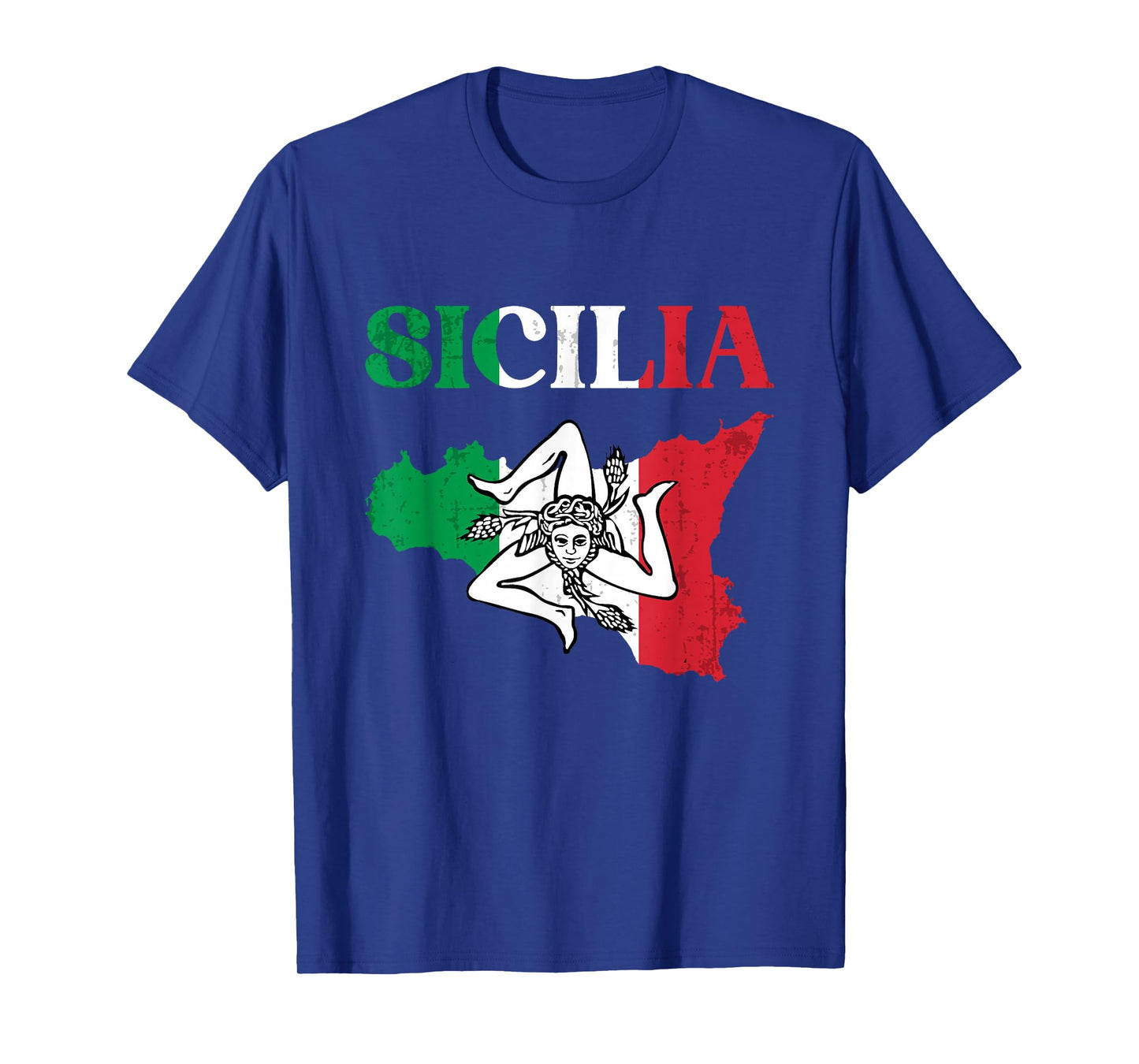 Sicilia Flag Sicily Palermo Italy T-Shirt