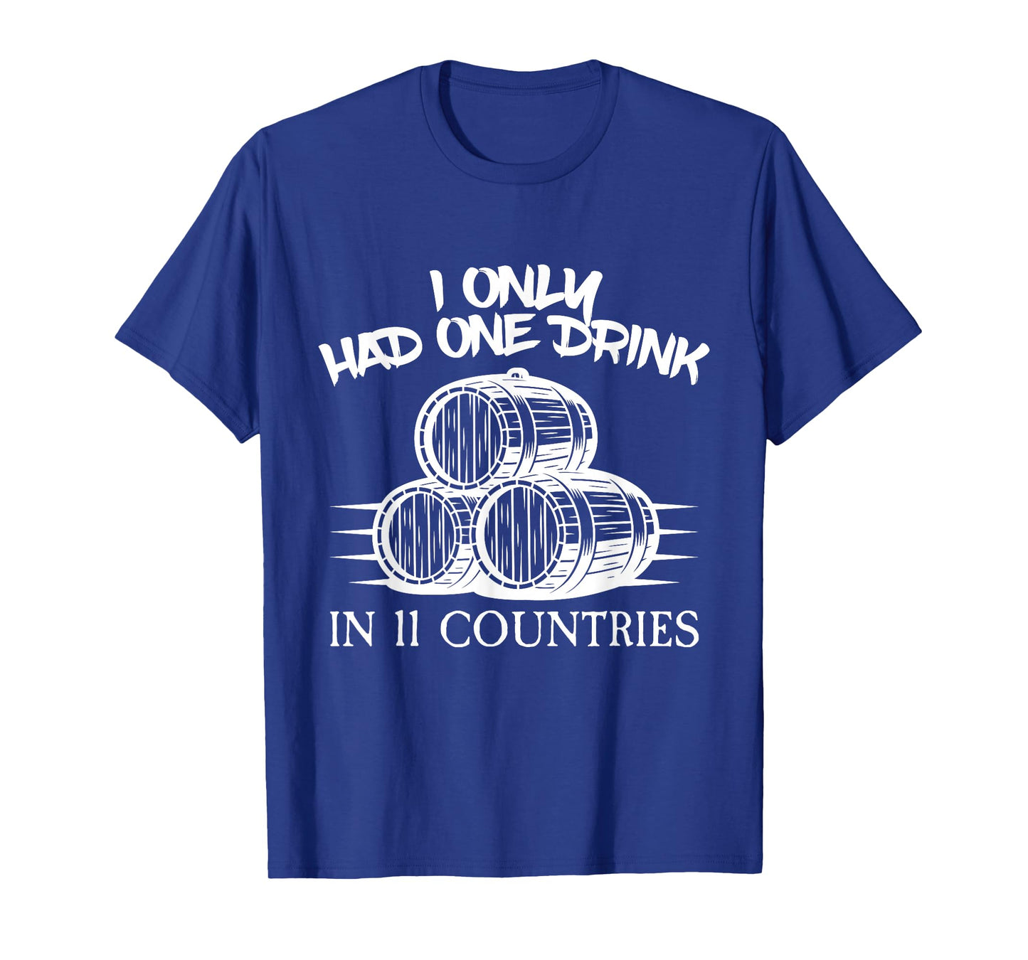 Drinking Around the World Adult Vacation Showcase 11 Country T-Shirt