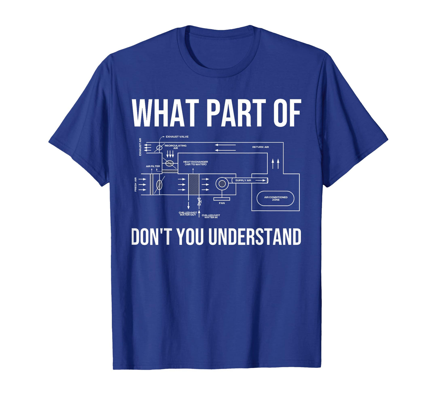 Funny HVAC Design for Men Dad HVAC Installer Engineers Tech T-Shirt