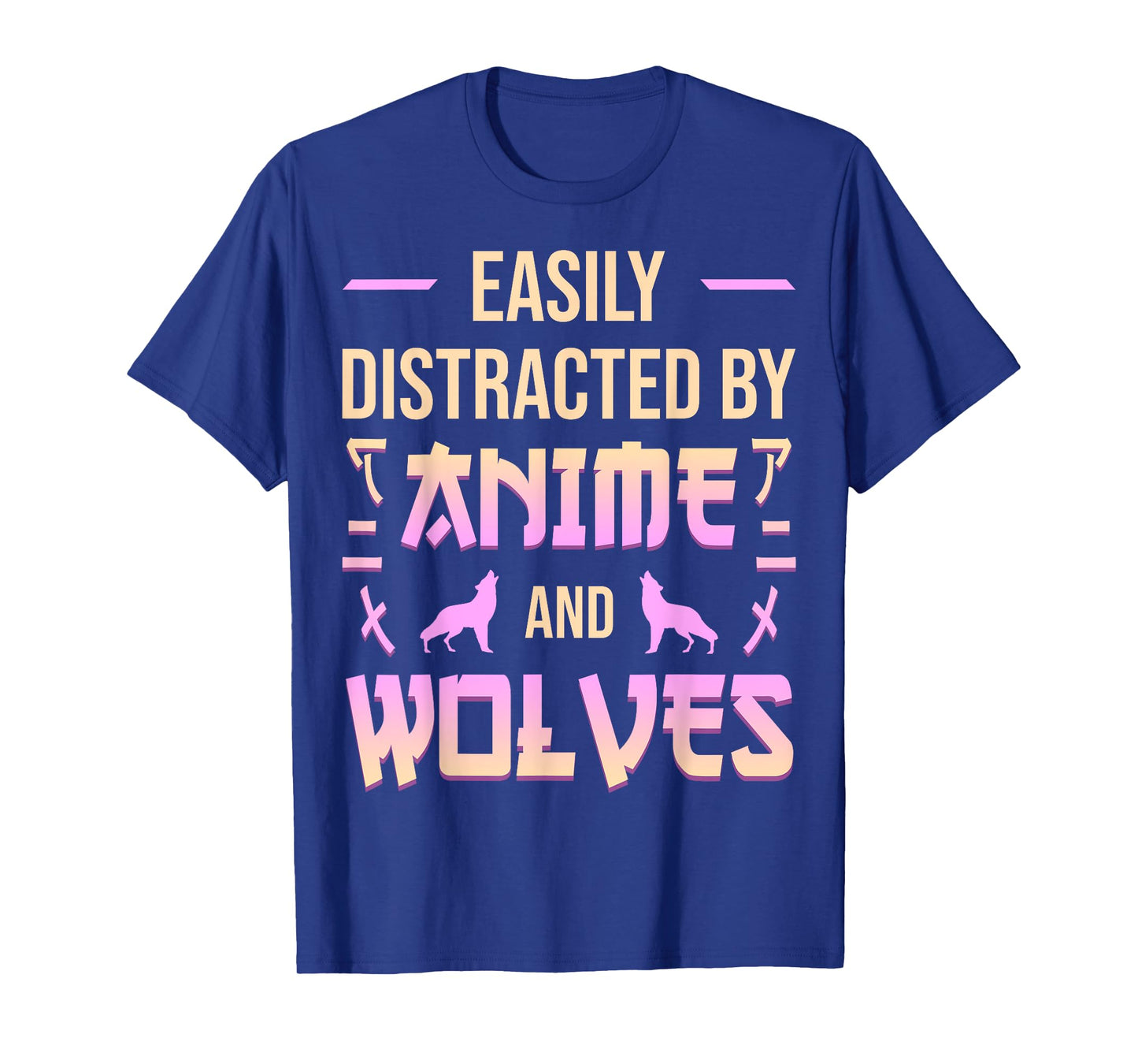 Anime And Wolves Kawaii Anime Lover Japanese Otaku Wolf T-Shirt