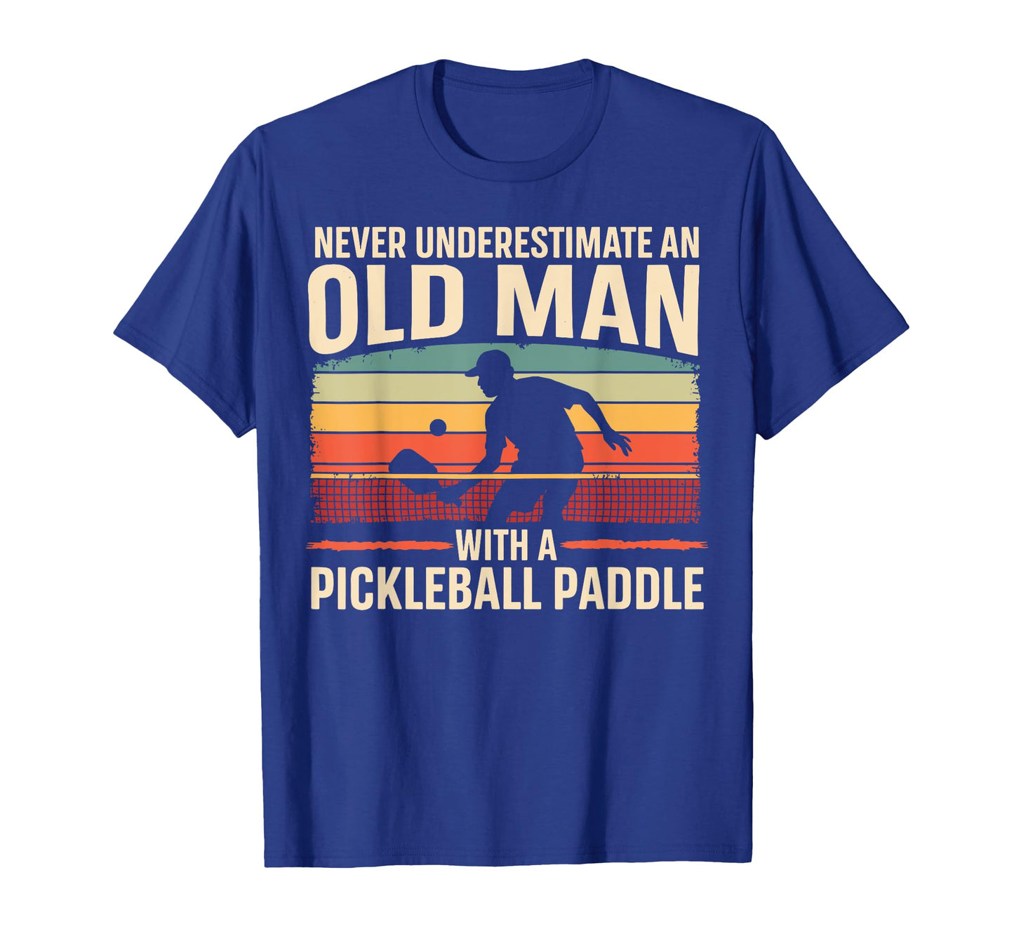 Pickleball Player Old Man Paddle Funny Gifts For Men Dad T-Shirt