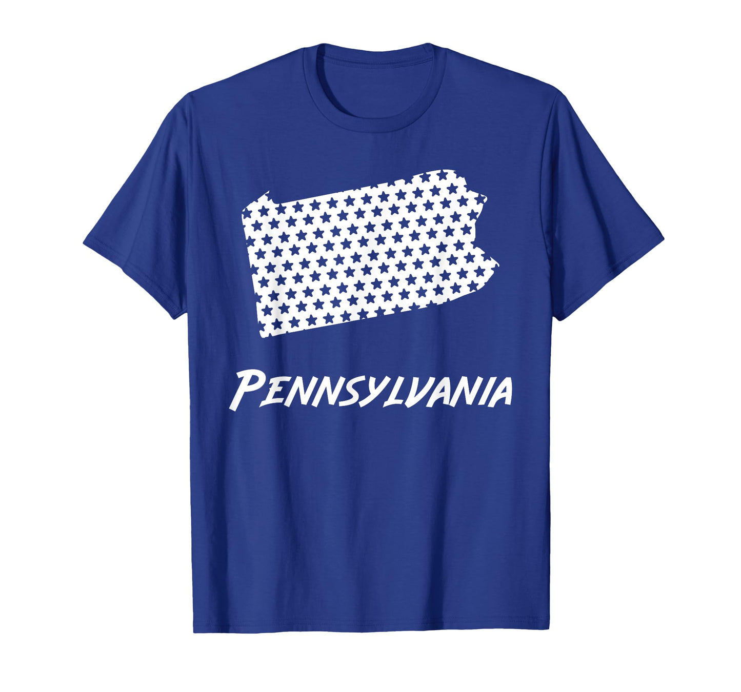 Pennsylvania USA State Outline Stars Vintage Retro Design T-Shirt