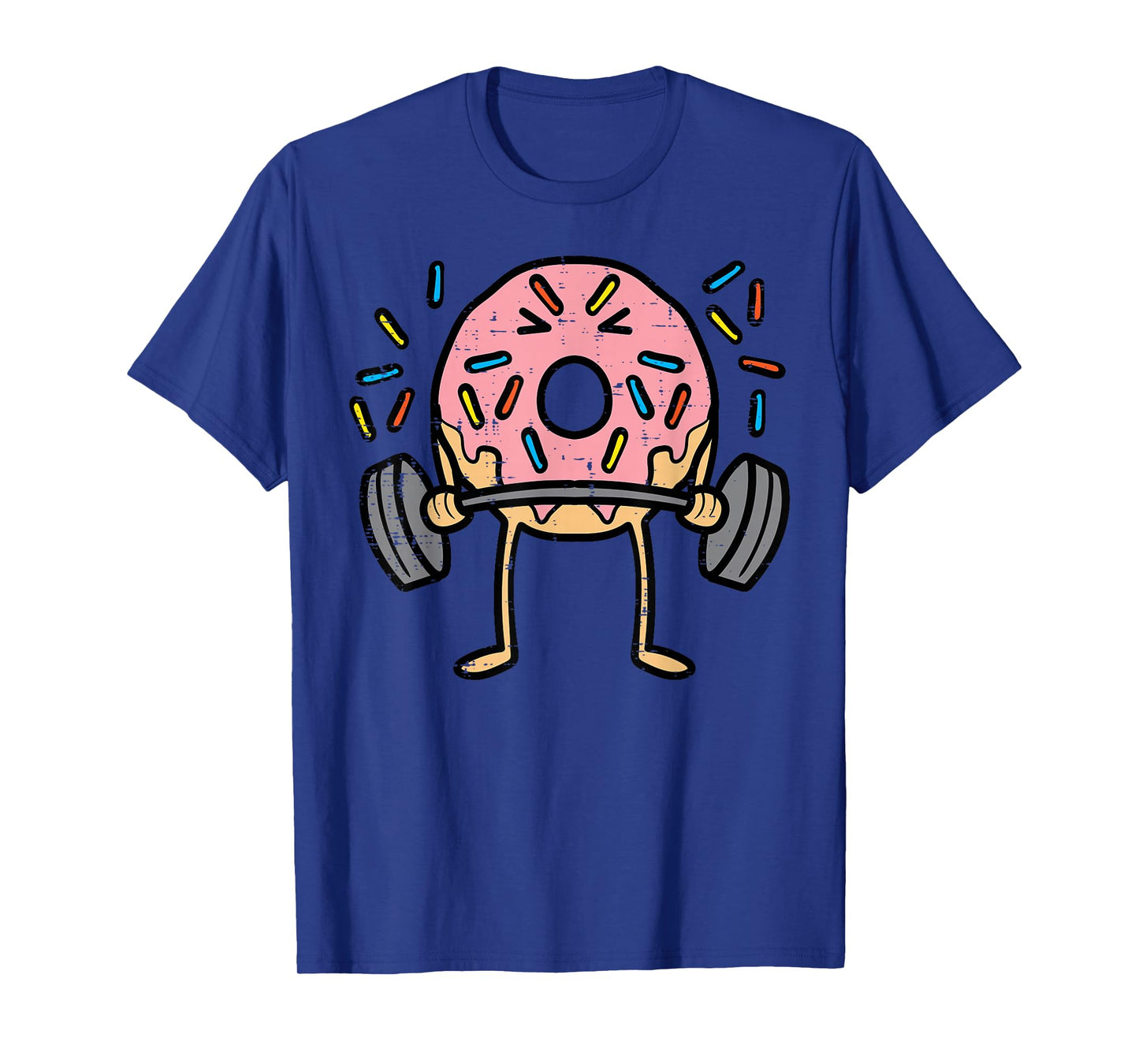 Gym Donut Deadlift Funny Workout Fitness Exercise Women Men T-Shirt