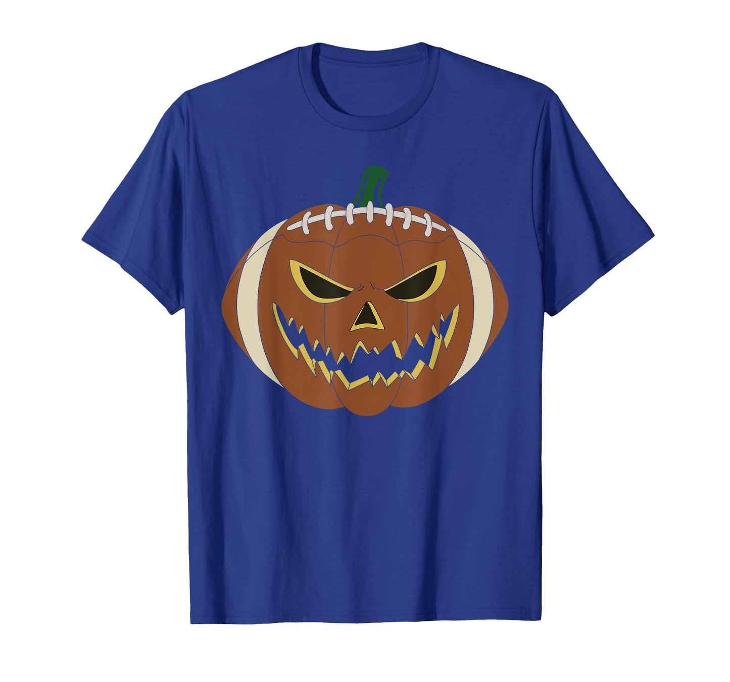 Vintage football Player Pumpkin Costume Halloween Scary T-Shirt