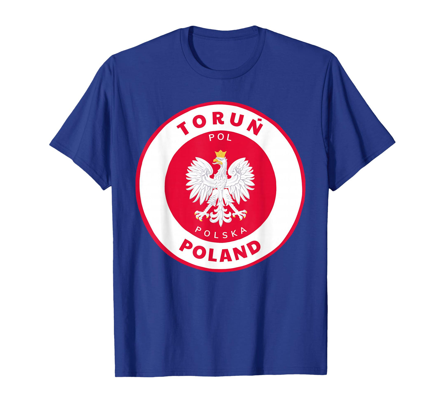Torun Poland PL Polish Heritage & Pride Flag Badge T-Shirt