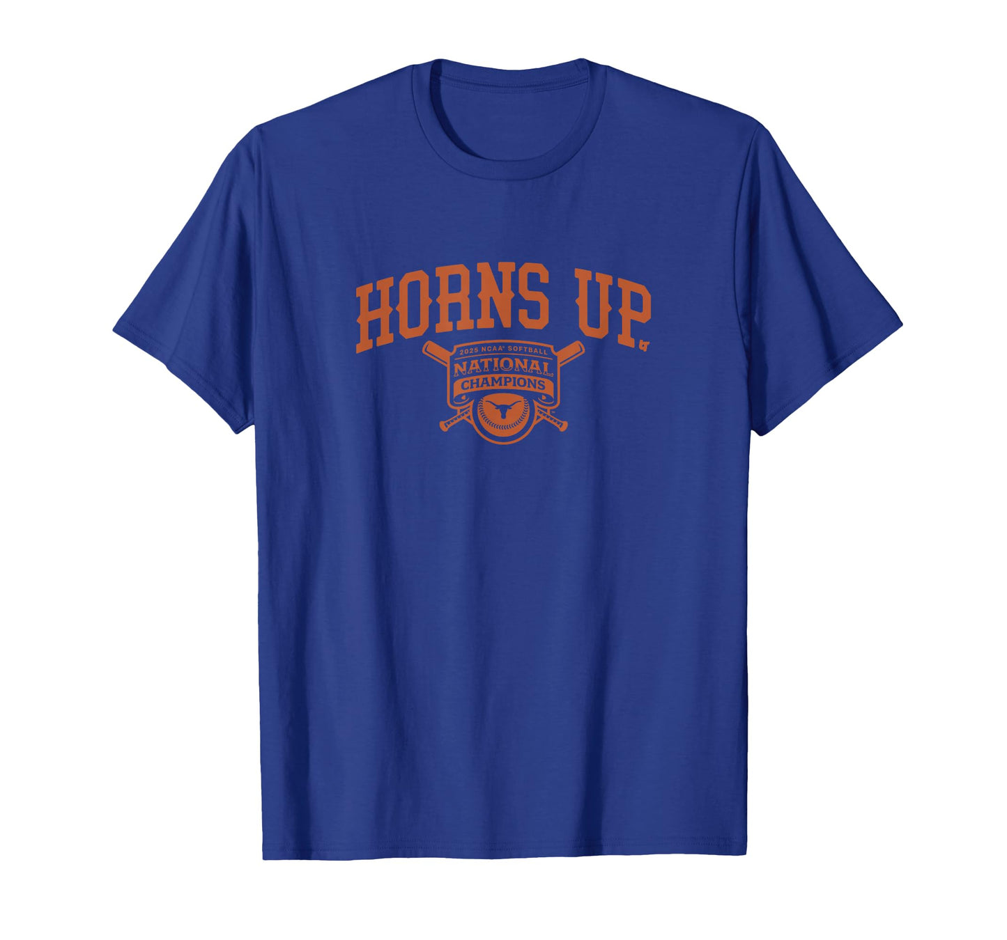 Texas Longhorns - Horns Up National Champs - NCAA Softball T-Shirt