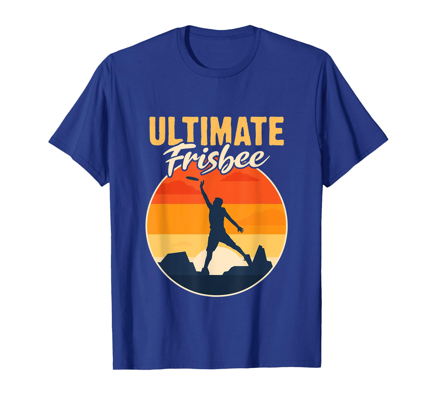 Retro Ultimate Frisbee Player Men Women Vintage Flying Disc T-Shirt