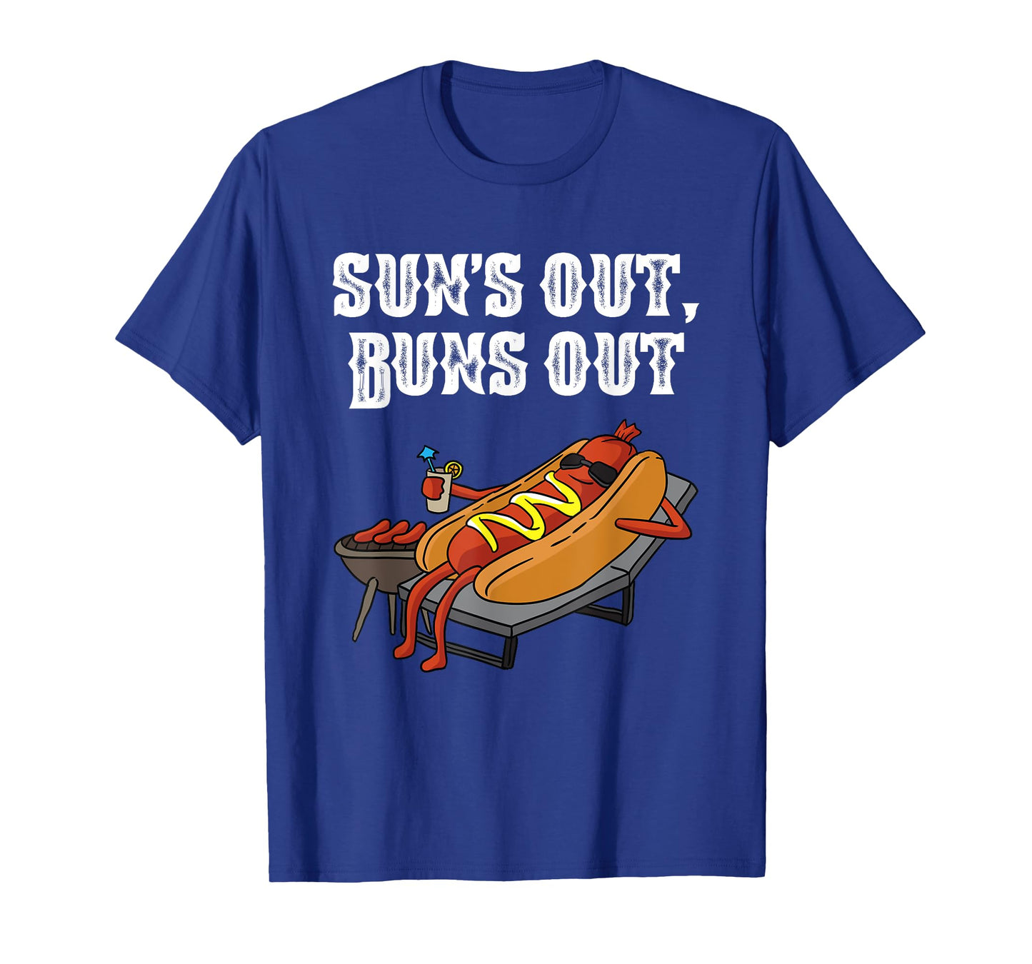 Suns Out Hot Dog Buns Out Funny Sausage BBQ Food Lover Gift T-Shirt