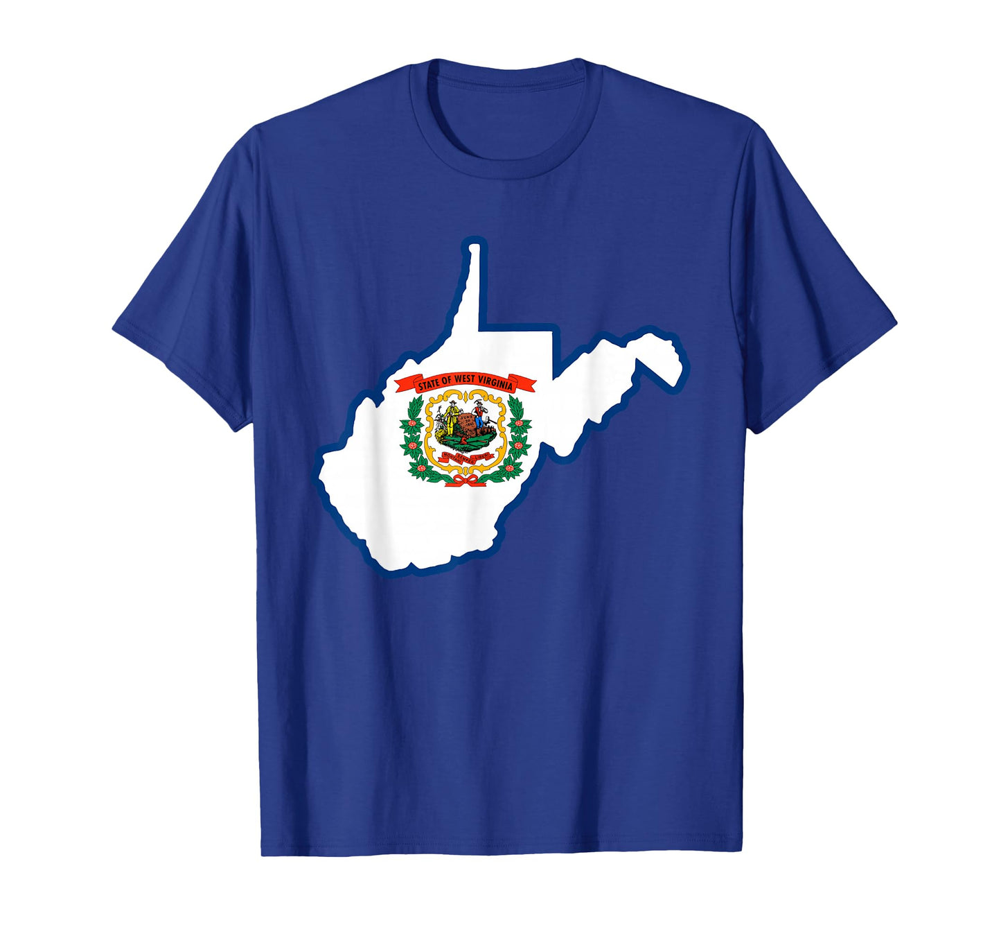 West Virginia State Map Flag Silhouette WV Home T-Shirt
