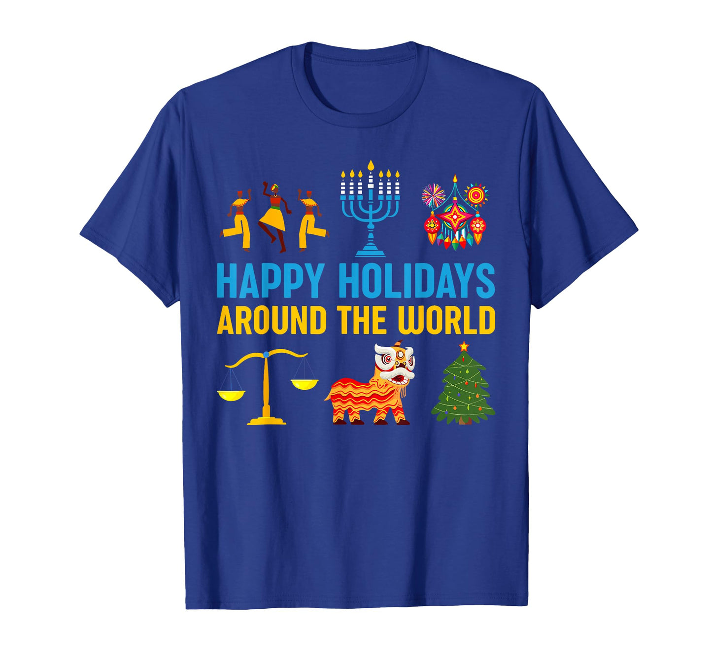 Happy Holidays Around The World Multicultural Matching Group T-Shirt