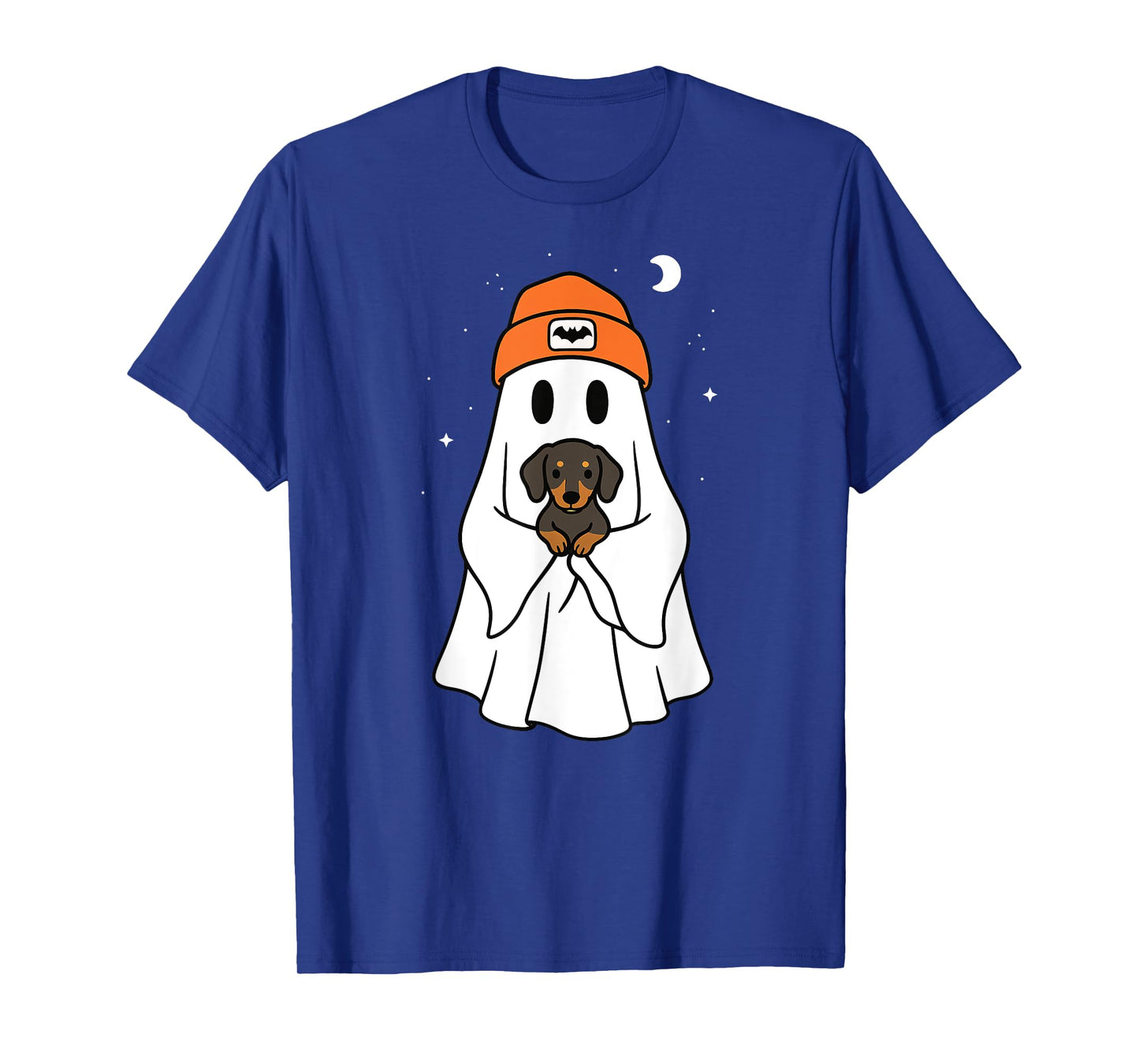 Ghost Dachshund Doxie Animal Lover Halloween Beenie Hat T-Shirt