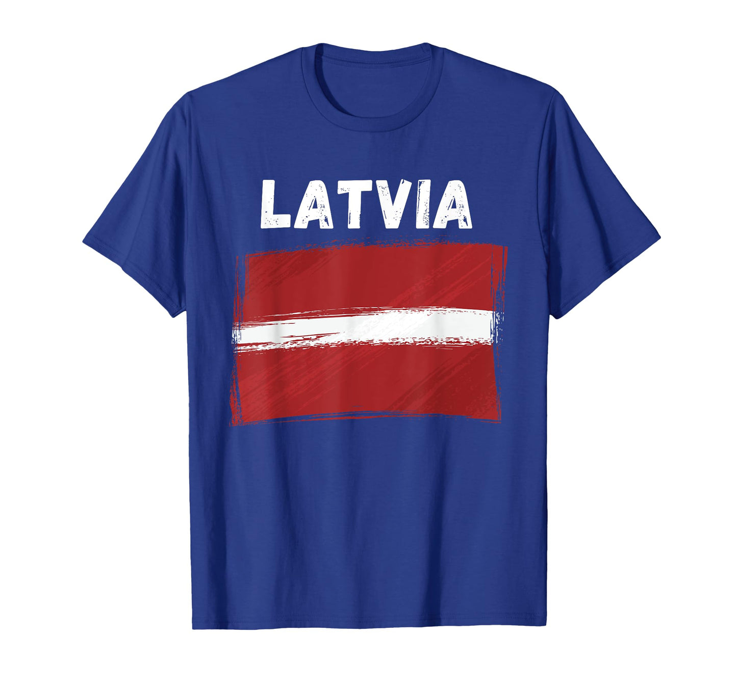 Latvia Flag Holiday Vintage Grunge Latvian Flag T-Shirt