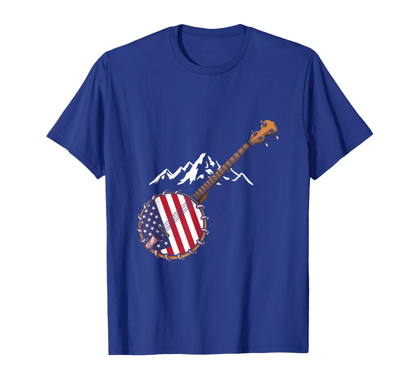 Banjo T-Shirt for Men Bluebird Tennesse Mandolin T-Shirt