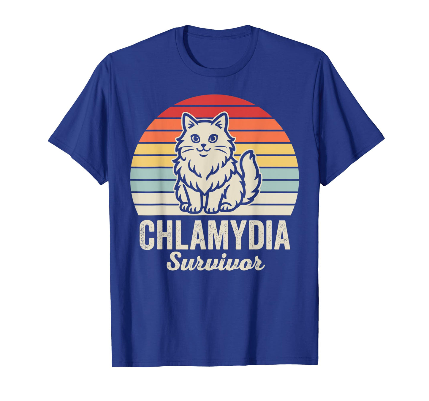 Chlamydia Survivor Funny Cat Design T-Shirt